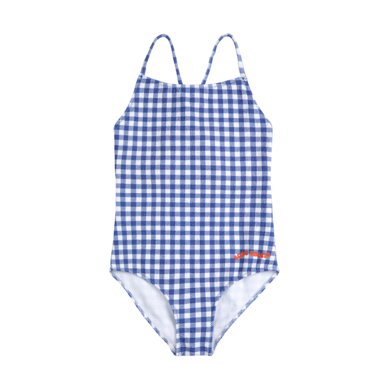 bobo choses vichy swimsuit blue