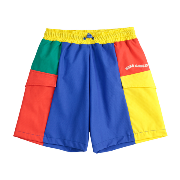 bobo choses color block swim board shorts multicolor