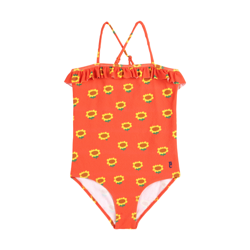 bobo choses sunflower all over swimsuit red