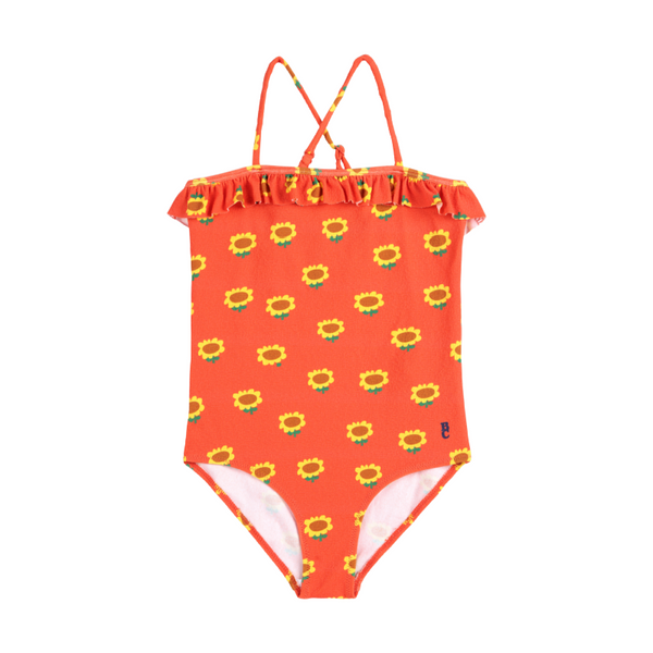 bobo choses sunflower all over swimsuit red