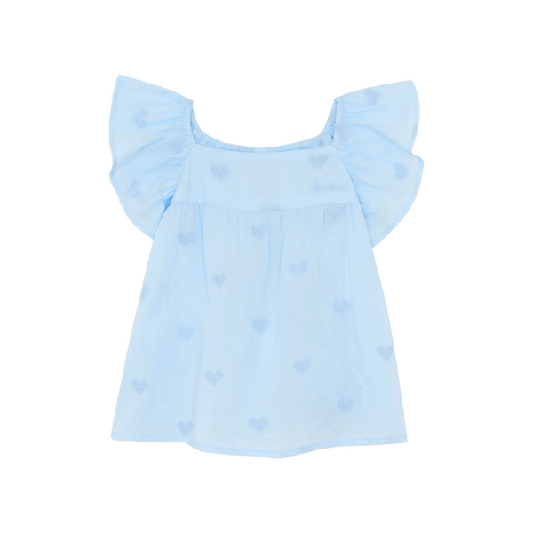 bonton aqua dream baby dress blue