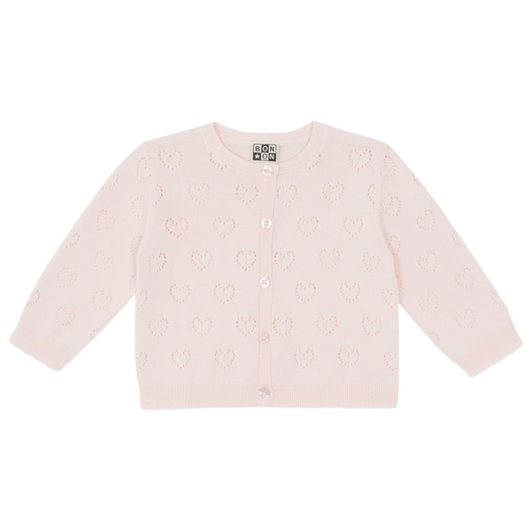 bonton lilet baby cardigan perfect pink