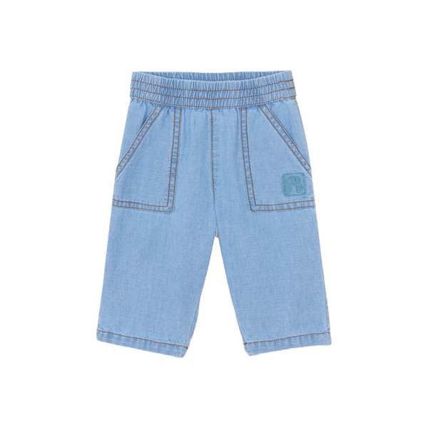 bonton darius baby trousers light chambray