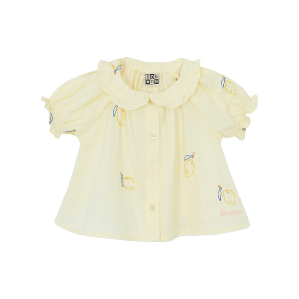 bonton aria baby blouse limoncello