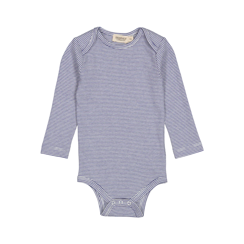 marmar copenhagen ben long sleeve baby body blue stripe