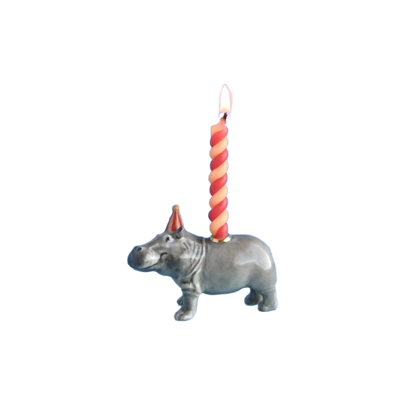 hippo cake topper