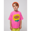 bobo choses sunflower t-shirt fuchsia