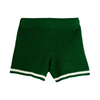 mini rodini crochet knit shorts green