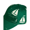 mini rodini sailing boats aop cap green