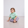 bobo choses lucky fish all over woven baby shirt light green