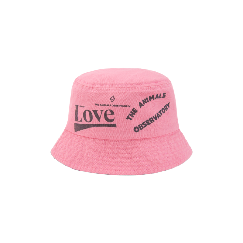 the animals observatory starfish baby bucket hat pink