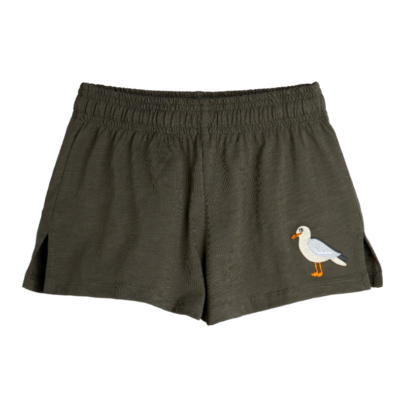 mini rodini seagull emb shorts black