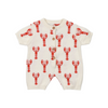 the new society oia baby romper lobster motif