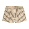 mini rodini gingham yd woven shorts beige