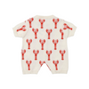 the new society oia baby romper lobster motif