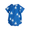 mini rodini sailing boats aop woven baby body blue