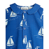 mini rodini sailing boats aop woven baby body blue