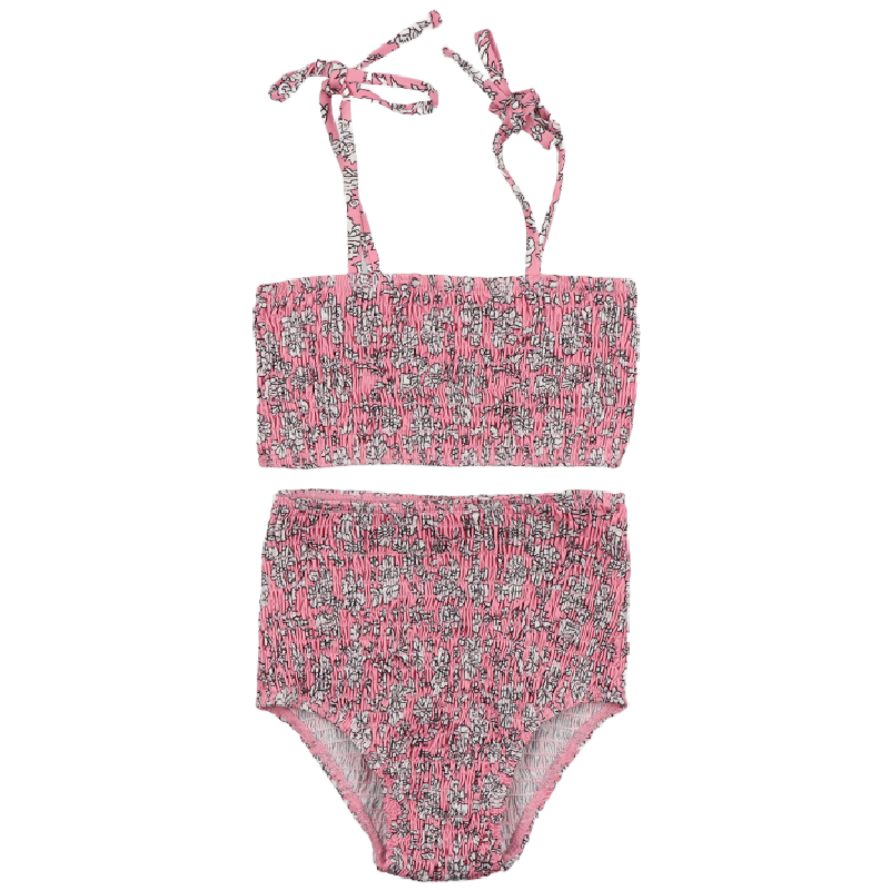 the new society bikini girl peony hibiscus print