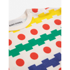 bobo choses geometric all over waffle baby t-shirt multicolor