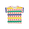 bobo choses geometric all over waffle baby t-shirt multicolor