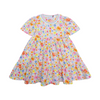 oilily doozle dress watery flowers/bright white