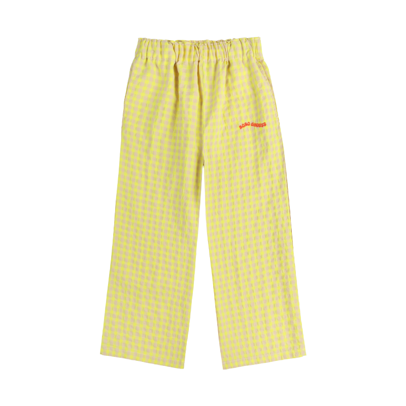 bobo choses vichy woven pants multicolor