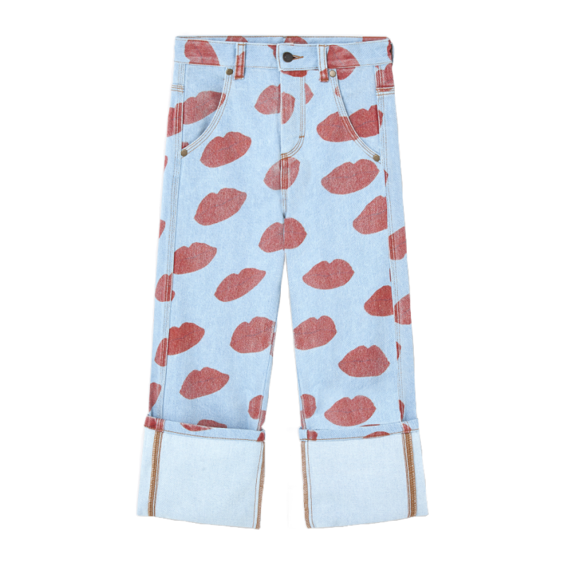 the animals observatory ant kid jeans soft blue