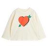 mini rodini arrowed heart sp ls tee offwhite