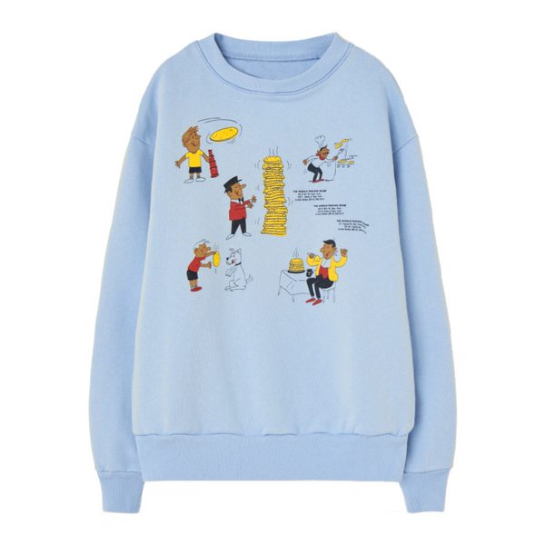 the animals observatory bear kid sweatshirt soft blue