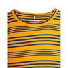 mini rodini stripe yd ss tee orange