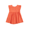 bobo choses vichy woven baby dress coral pink