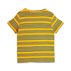 mini rodini stripe yd ss tee orange