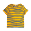 mini rodini stripe yd ss tee orange