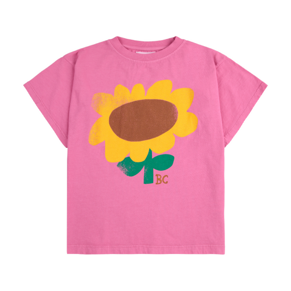 bobo choses sunflower t-shirt fuchsia