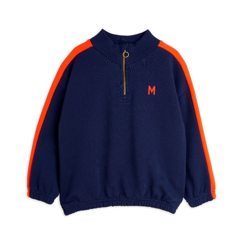 mini rodini panel emb sweatshirt blue