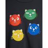 mini rodini cool cats application sweatshirt black