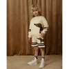 mini rodini dog sp stripes sweatshirt beige