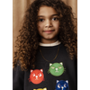 mini rodini cool cats application sweatshirt black