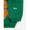 bobo choses baby gingerbread cardigan green