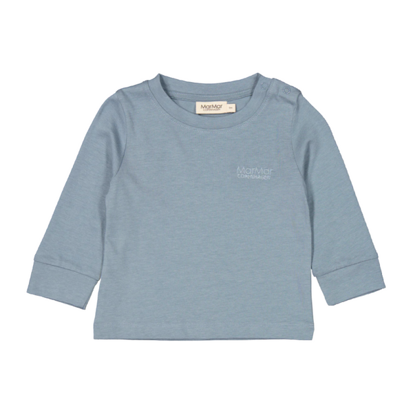 marmar copenhagen ted baby long sleeve tee blue dove