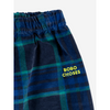 bobo choses baby check bc velvet baggy pants midnight blue