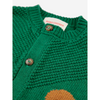 bobo choses baby gingerbread cardigan green