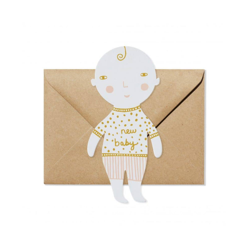 donna wilson baby shaped card