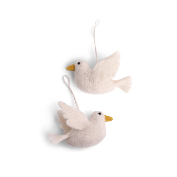 gry & sif set of 2 peace of doves ornaments