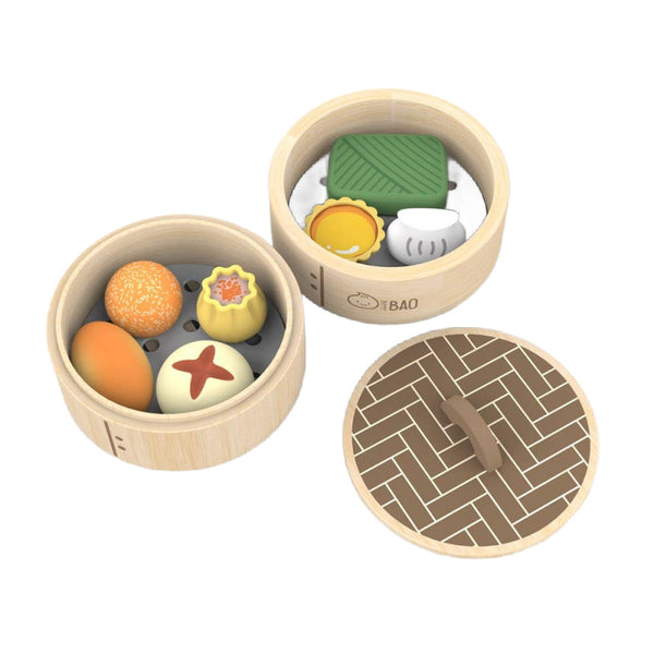 bitty bao wooden dim sum toy set