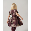 marmar copenhagen doreen dress deep mulberry jacquard