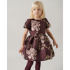 marmar copenhagen doreen dress deep mulberry jacquard