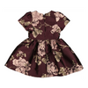 marmar copenhagen doreen dress deep mulberry jacquard