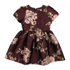 marmar copenhagen doreen dress deep mulberry jacquard