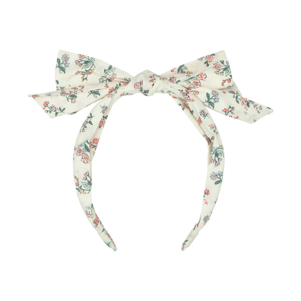 flora double bow headband